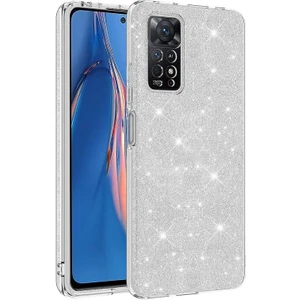 Techno Guru Redmi Note 12 Pro 4g Simli ve Parlak Şık Shining Premium Silikon Kılıf