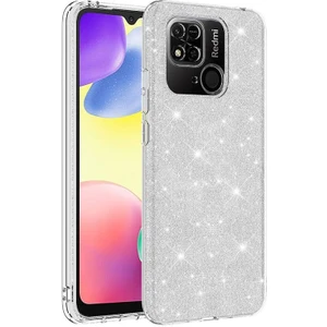 Techno Guru Redmi 10C Simli ve Parlak Şık Shining Premium Silikon Kılıf