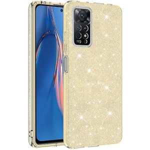 Techno Guru Redmi Note 12 Pro 4g Simli ve Parlak Şık Shining Premium Silikon Kılıf