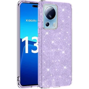 Techno Guru Xiaomi Mi 13 Lite Simli ve Parlak Şık Shining Premium Silikon Kılıf