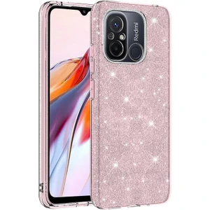 Techno Guru Redmi 12C Simli ve Parlak Şık Shining Premium Silikon Kılıf