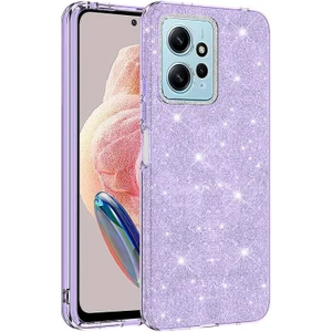 Techno Guru Redmi Note 12 4g Simli ve Parlak Şık Shining Premium Silikon Kılıf