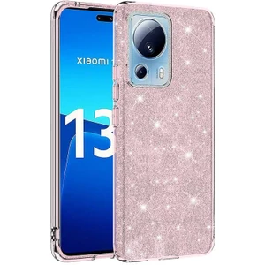 Techno Guru Xiaomi Mi 13 Lite Simli ve Parlak Şık Shining Premium Silikon Kılıf