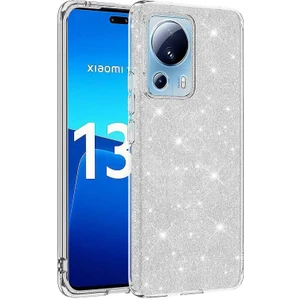 Techno Guru Xiaomi Mi 13 Lite Simli ve Parlak Şık Shining Premium Silikon Kılıf