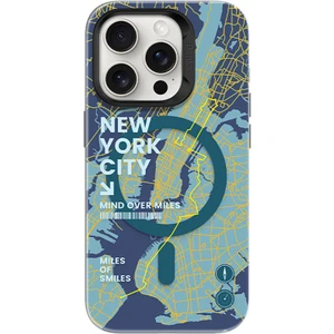 iPhone 15 Pro Max Uyumlu Kılıf Magsafe Şarj Özellikli Benks City Serisi Kapak Mavi