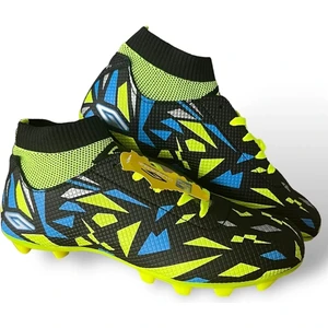 Dgn 2303 Flt Çocuk Siyah-F.sarı Çoraplı Krampon Futbol Ayakkabı