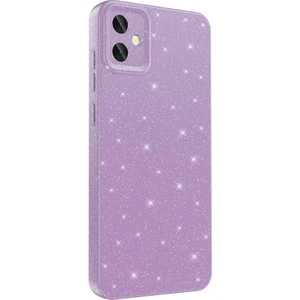 Bilişim Aksesuar Galaxy A05 Uyumlu Sah Kılıf Kamera Korumalı Simli Lüks Zore Koton Kapak-Lila