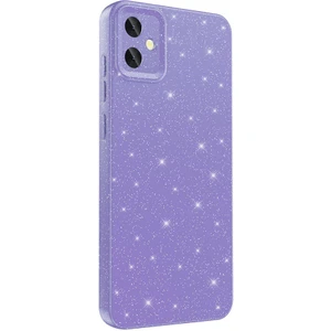 Bilişim Aksesuar Galaxy A05 Uyumlu Sah Kılıf Kamera Korumalı Simli Lüks Zore Koton Kapak-Mor