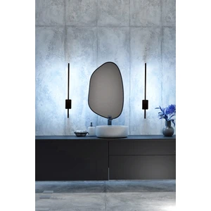 Pilli Kılıç Aplik Gece Lambası (70 Cm) (Mat Siyah- Beyaz Işık)
