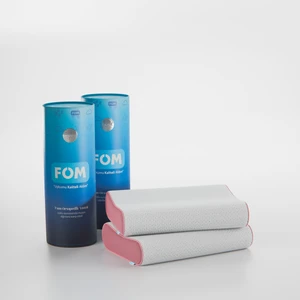 FOM 2'li Mini Flex Visco Çocuk Ve Seyahat Uyku Yastık Kampanyası, Ortopedik, 50 X 30 X 11/9, Pembe