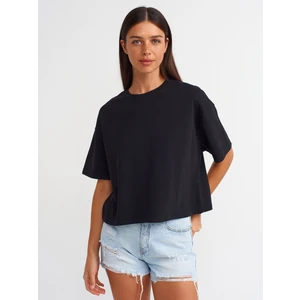 31017 Kısa Kollu Pamuklu T-Shirt-Siyah