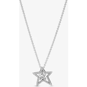 Poseidons Jewellery Pavé Asimetrik Yıldız Kolye
