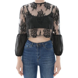 Sevgi Çevik Simli Dantel Bluz