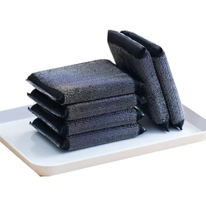 4'lü Inox Paslanmaz Çelik Telli Bulaşık Süngeri