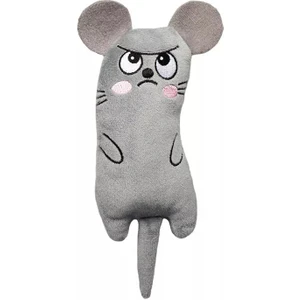 Tineke Peluş Kedi Oyuncağı Kedi Otlu Catnipli  Gri