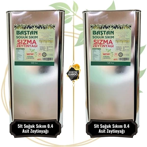 Baştan Yöresel Soğuk Sıkım 0,4 Asit Zeytinyağı 10litre