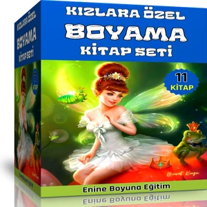 Kızlara Özel Boyama Kitap Seti (11 Kitap – 220 Boyama)
