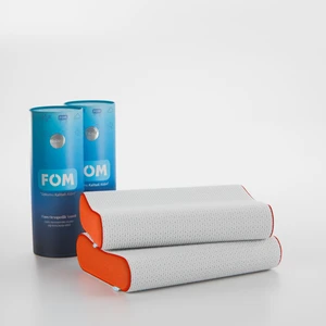 FOM 2'li Flex Tam Ortopedik Visco Konforlu Uyku Yastık Kampanyası, Ortopedik, 60 X 40 X 14/11, Turuncu
