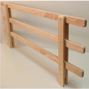 World of Wood Ahşap Bebek ve Çocuk Yatak Koruma Bariyeri, Beşik Korkuluğu 120x45 cm – Güvenli Uyku İçin