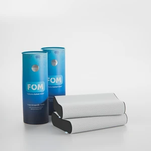 FOM 2'li Mini Flex Visco Çocuk Ve Seyahat Uyku Yastık Kampanyası, Ortopedik, 50 X 30 X 11/9, Siyah