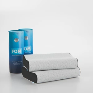 FOM 2'li Flex Tam Ortopedik Visco Konforlu Uyku Yastık Kampanyası, Ortopedik, 60 X 40 X 14/11, Siyah