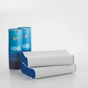 FOM 2'li Flex Tam Ortopedik Visco Konforlu Uyku Yastık Kampanyası, Ortopedik, 60 X 40 X 14/11, Lacivert
