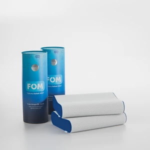 FOM 2'li Mini Flex Visco Çocuk Ve Seyahat Uyku Yastık Kampanyası, Ortopedik, 50 X 30 X 11/9, Lacivert