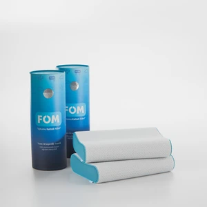 FOM 2'li Mini Flex Visco Çocuk Ve Seyahat Uyku Yastık Kampanyası, Ortopedik, 50 X 30 X 11/9, Açık Mavi