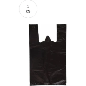 Mbb E-Ticaret Siyah Atlet Poşet Jumbo Boy 50X90 cm Takriben 12 Adet 1 kg