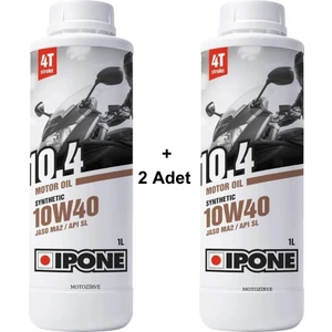 10.4 10W40 4t Sentetik Motosiklet Yağı 1 Litre (2 Adet)