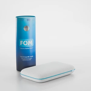 FOM Mini Tombik Visco Uyku Ve Seyahat Yastığı, Pamuk Bebek Yastık, 50 X 30 X 10, Açık Mavi