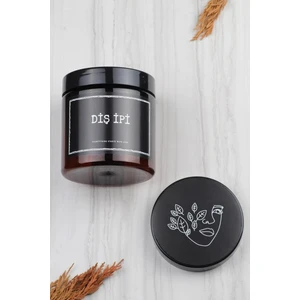 EA Home Concept Dekoratif Amber Renk Diş İpi Kutusu Plastik Kavanoz 500 ml Banyo Düzenleyici