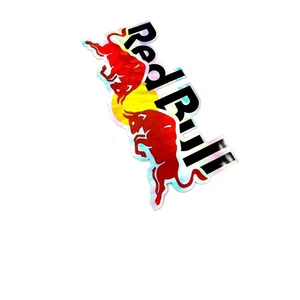 Red Bull Hologram Özel Üretim Sticker - Red Bull Sticker Hologramlı Ürün
