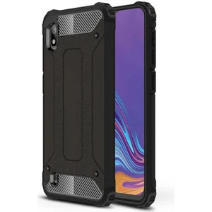 Techno Guru Samsung Galaxy A10 Tam Koruma Sağlayan Çift Katmanlı Crash Premium Sert Silikon Kılıf