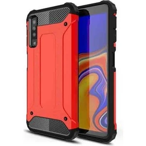 Techno Guru Samsung Galaxy A7 2018 Tam Koruma Sağlayan Çift Katmanlı Crash Premium Sert Silikon Kılıf