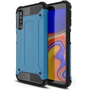 Techno Guru Samsung Galaxy A7 2018 Tam Koruma Sağlayan Çift Katmanlı Crash Premium Sert Silikon Kılıf