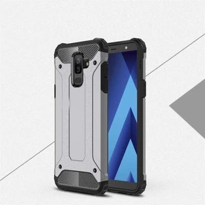 Techno Guru Samsung Galaxy A6 Plus 2018 Tam Koruma Sağlayan Çift Katmanlı Crash Premium Sert Silikon Kılıf
