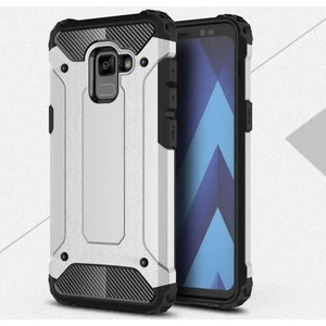 Techno Guru Samsung Galaxy A8 Plus 2018 Tam Koruma Sağlayan Çift Katmanlı Crash Premium Sert Silikon Kılıf