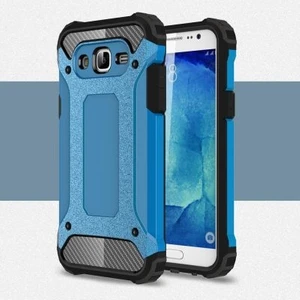 Techno Guru Samsung Galaxy J7 Tam Koruma Sağlayan Çift Katmanlı Crash Premium Sert Silikon Kılıf