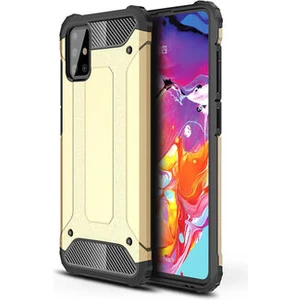 Techno Guru Samsung Galaxy M31S Tam Koruma Sağlayan Çift Katmanlı Crash Premium Sert Silikon Kılıf