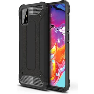Techno Guru Samsung Galaxy M31S Tam Koruma Sağlayan Çift Katmanlı Crash Premium Sert Silikon Kılıf