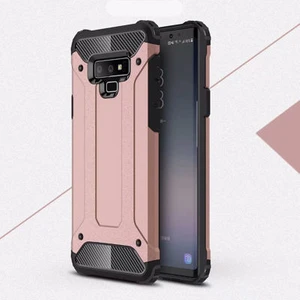 Techno Guru Samsung Galaxy Note 9 Tam Koruma Sağlayan Çift Katmanlı Crash Premium Sert Silikon Kılıf