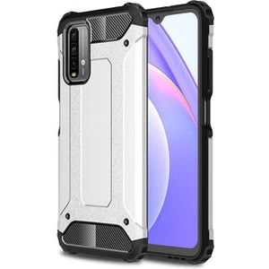 Techno Guru Poco M3 Tam Koruma Sağlayan Çift Katmanlı Crash Premium Sert Silikon Kılıf