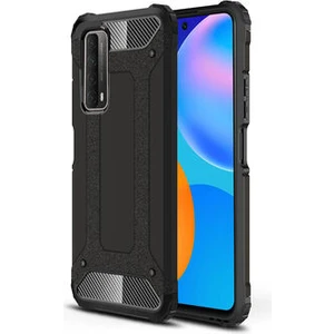 Techno Guru Huawei P Smart 2021 Tam Koruma Sağlayan Çift Katmanlı Crash Premium Sert Silikon Kılıf