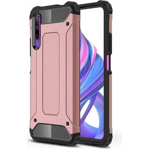 Techno Guru Huawei P Smart Pro 2019 Tam Koruma Sağlayan Çift Katmanlı Crash Premium Sert Silikon Kılıf