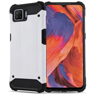 Techno Guru Oppo A73 Tam Koruma Sağlayan Çift Katmanlı Crash Premium Sert Silikon Kılıf