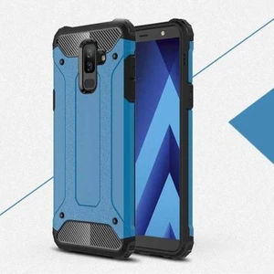 Techno Guru Samsung Galaxy J8 Tam Koruma Sağlayan Çift Katmanlı Crash Premium Sert Silikon Kılıf