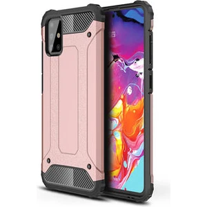 Techno Guru Samsung Galaxy M31S Tam Koruma Sağlayan Çift Katmanlı Crash Premium Sert Silikon Kılıf
