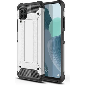 Techno Guru Huawei P40 Lite Tam Koruma Sağlayan Çift Katmanlı Crash Premium Sert Silikon Kılıf