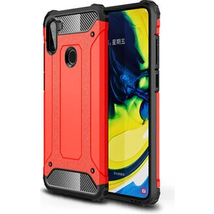 Techno Guru Samsung Galaxy M11 Tam Koruma Sağlayan Çift Katmanlı Crash Premium Sert Silikon Kılıf